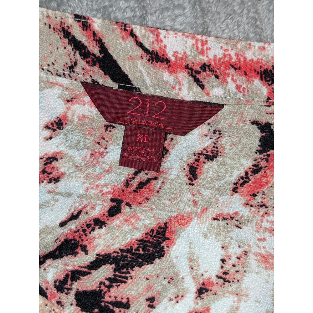 212 Collection Blouse Button Down Long Sleeve Abs… - image 2